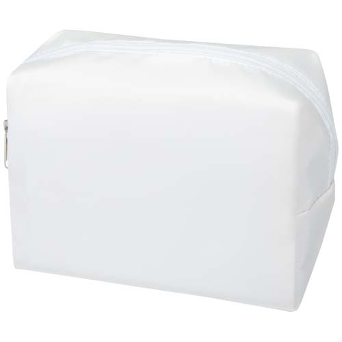Trousse de toilette personnalisable en RPET Muse Blanc cassé